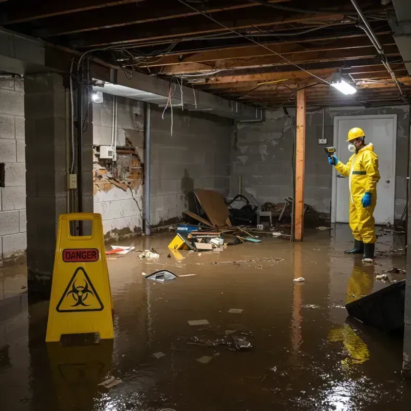 Flooded Basement Electrical Hazard in Lyndon, KY Property