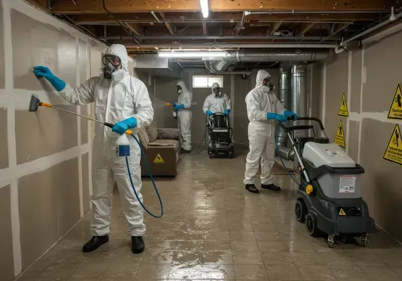 Basement Moisture Removal and Structural Drying process in Lyndon, KY